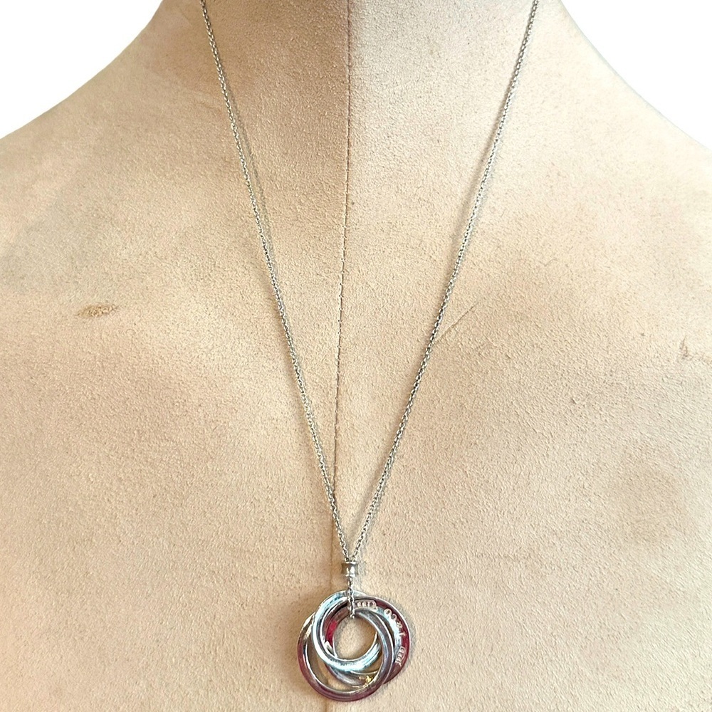 Tiffany Circles Necklace - Silver